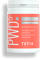 TEFIA | Матовая пудра для волос экстрасильной фиксации в категории — Style.Up, объем 8 г. Matte Hair Powder Extra Strong Hold.